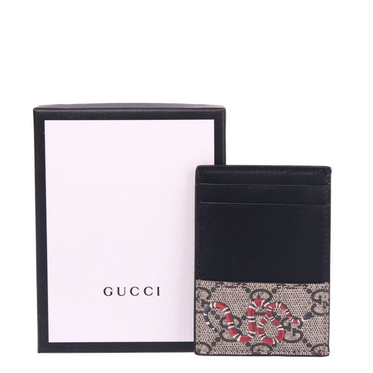  Ví Gucci GG Supreme Card Case 'Beige' 