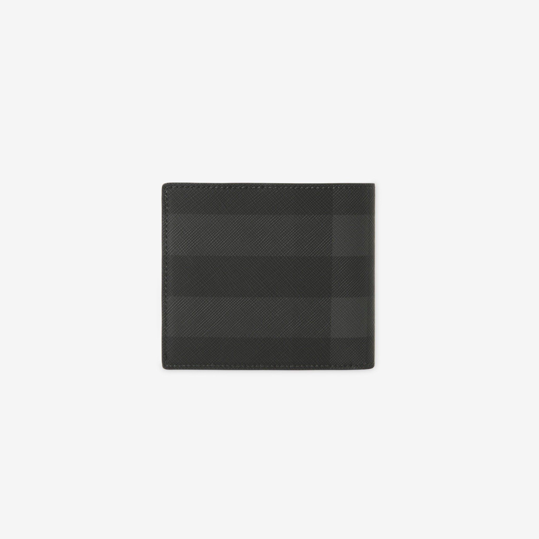  Ví Nam Burberry Check Bifold Wallet 'Charcoal' 