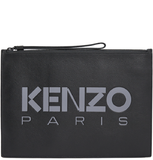  Ví Nam Kenzo Logo Shared Clutch 'Black' 