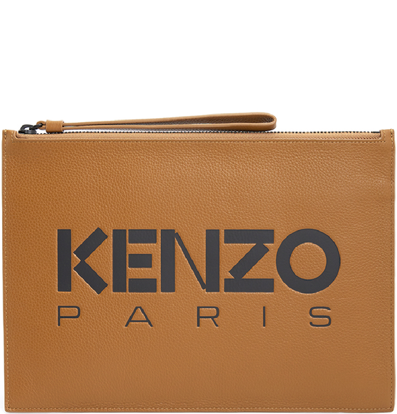  Ví Nam Kenzo Logo Shared Clutch 'Brown' 