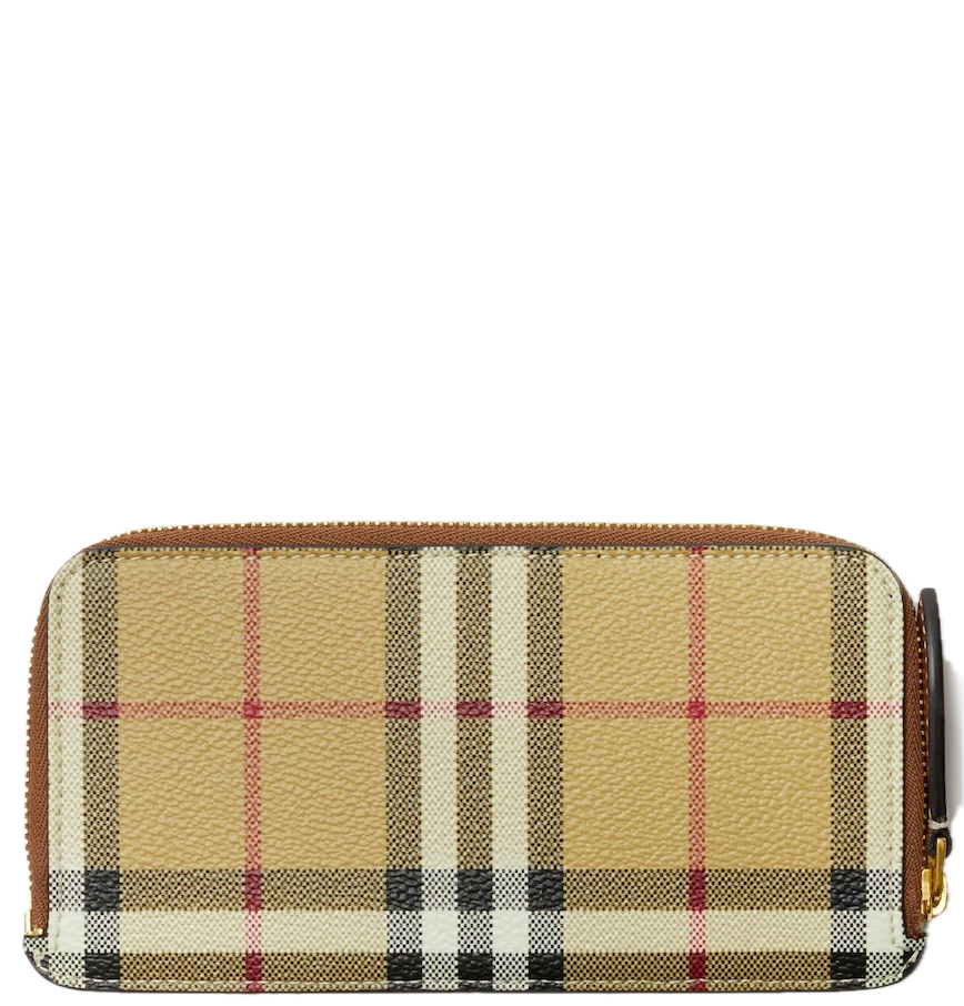  Ví Nữ Burberry Large Check Zip Card Case 'Beige' 