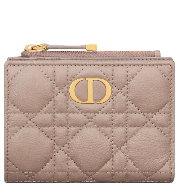  Ví Nữ Dior Caro Dahlia Wallet 'Warm Taupe' 