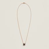  Vòng Cổ Nữ Hermes Mini Pop H Pendant 'Noir' 
