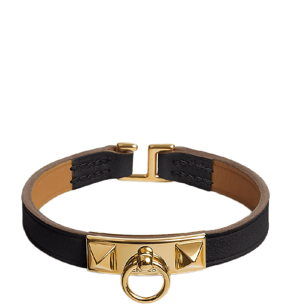  Vòng Tay Nữ Hermes Rivale Mini 'Gold Black' 