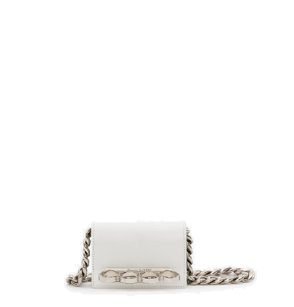  Túi Nữ Alexander McQueen The Four Ring Micro 'White' 