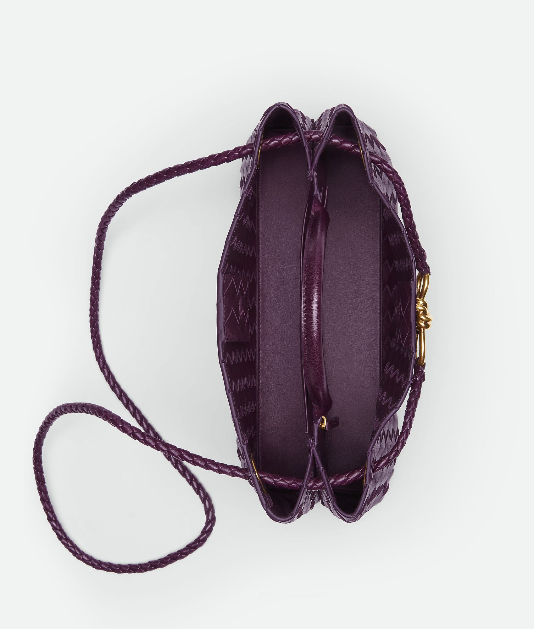  Túi Nữ Bottega Veneta Small East West Andiamo 'Dark Mystic' 