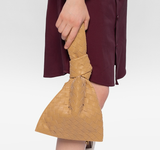  Túi Nữ Bottega Veneta The Twist Mini Shiny Nappa 'Beige' 
