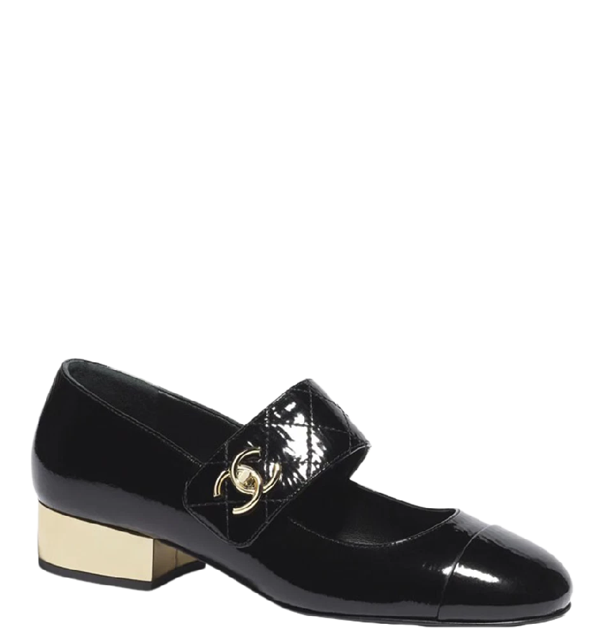 Giày Nữ Chanel Mary Janes Goatskin 'Black' G39732-X56929-94305