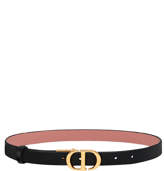  Thắt Lưng Nữ Dior 30 Montaigne Reversible Belt 'Black Ethereal Pink' 