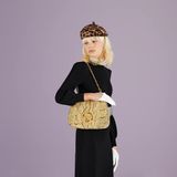  Túi Nữ Gucci Blondie Small Python Shoulder Bag 'Yellow' 