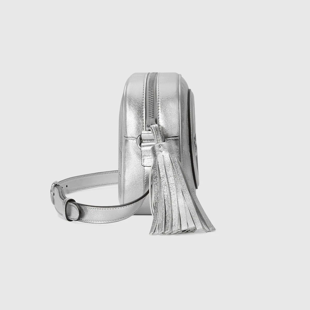  Túi Nữ Gucci Blondie Small Shoulder Bag 'Metallic Silver' 