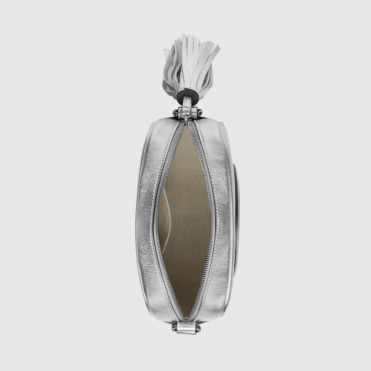  Túi Nữ Gucci Blondie Small Shoulder Bag 'Metallic Silver' 