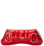  Túi Nữ Gucci Horsebit Chain Medium Shoulder Bag 'Red' 