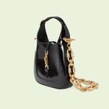  Túi Nữ Gucci Jackie 1961 Mini Shoulder Bag 'Black Patent' ‎‎ 