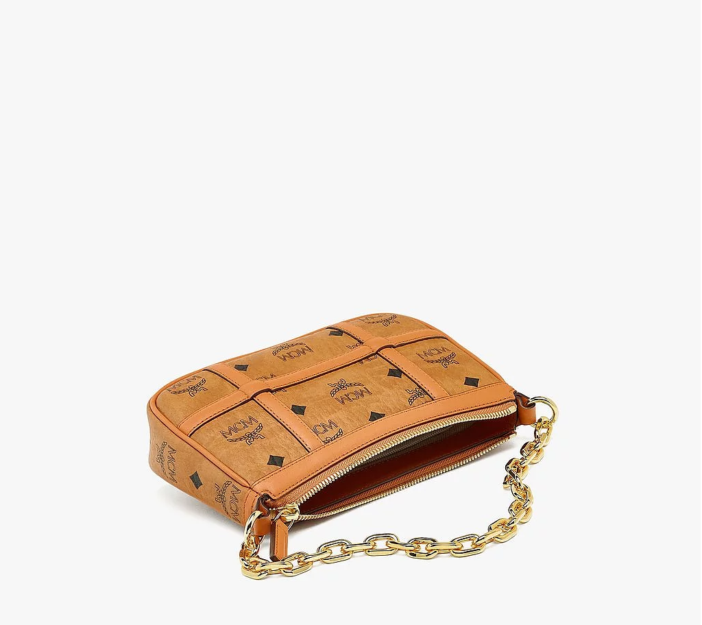  Túi Nữ MCM Mini Delmy Shoulder Bag Visetos Cognac 'Beige' 