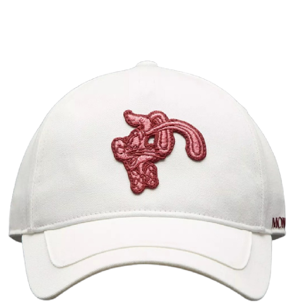  Mũ Nữ Moncler Embroidered Baseball Cap 'Bright White' 