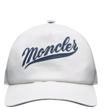  Mũ Nam Moncler Embroidered Logo Baseball Cap 'White' 