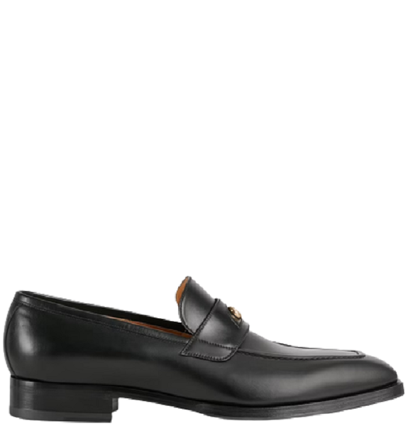  Giày Nam Gucci Loafer With Interlocking G 'Smooth Black' 