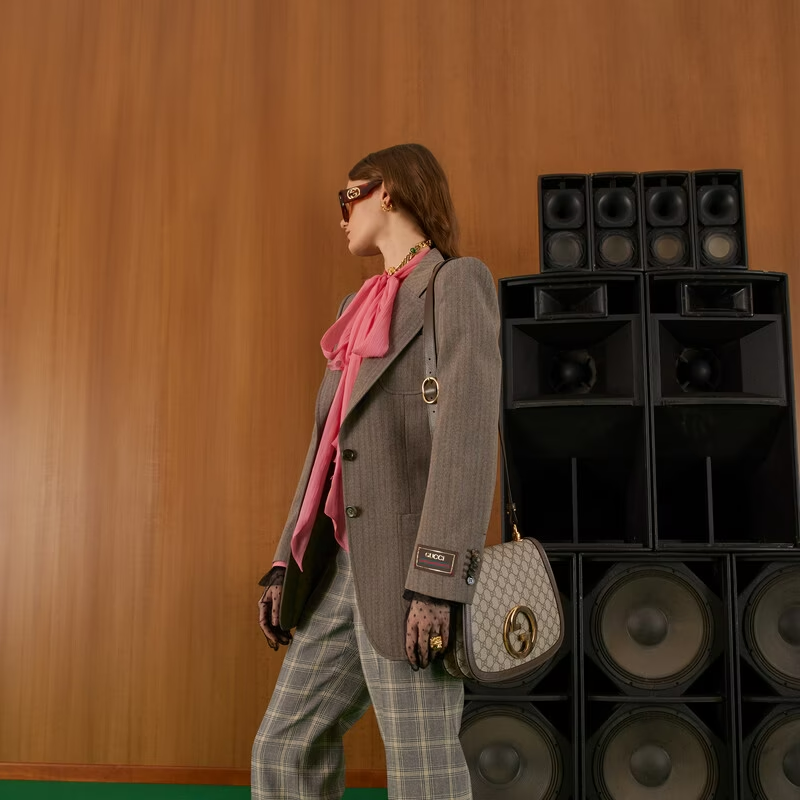  Túi Gucci Nữ Blondie Medium Shoulder Bag 'Beige' 