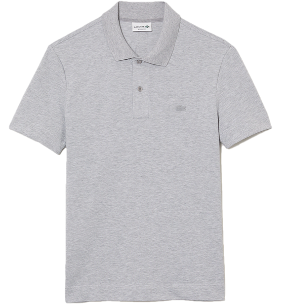  Áo Lacoste Breathable Cotton Pique Polo Shirt 'Gray' 