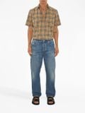  Áo Nam Burberry Check Pattern Short-Sleeved Shirt 'Beige' 