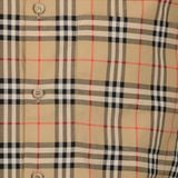  Áo Nam Burberry Check Pattern Short-Sleeved Shirt 'Beige' 