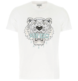  Áo Nam Kenzo Cotton T-shirt With Tiger Paris Logo 'White' 