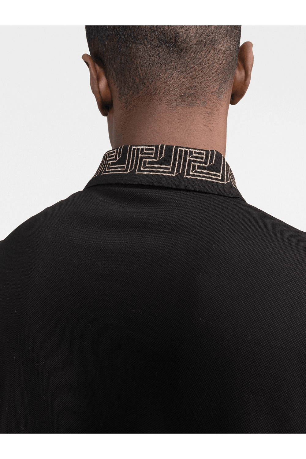  Áo Nam Versace Polo Shirt With Logo 'Black' 