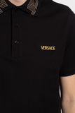  Áo Nam Versace Polo Shirt With Logo 'Black' 