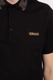  Áo Nam Versace Polo Shirt With Logo 'Black' 