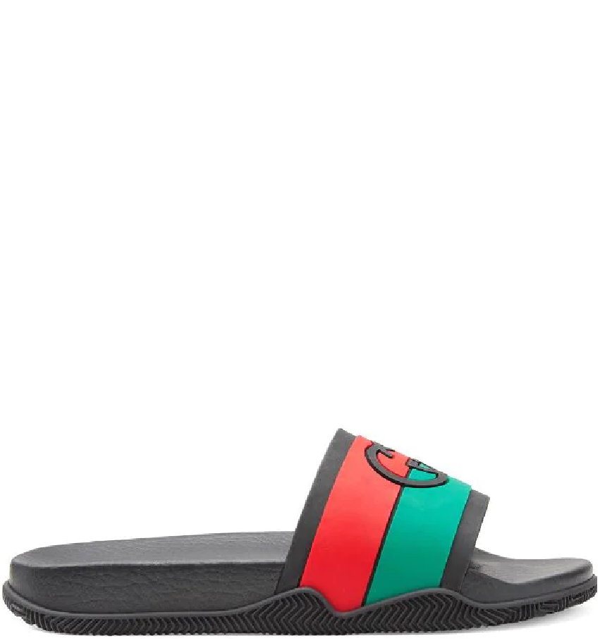 Dép Nam Gucci Interlocking G Slide Sandal 'Black' 655265-JFA00-8815 – LUXITY