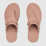  Dép Nữ Gucci Thong Sandal With Horsebit 'Brown' 