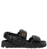  Dép Nữ Miu Miu Matelassé Sandal 'Black' 