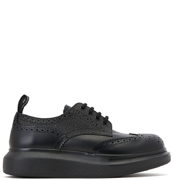  Giày Nam Alexander McQueen Hybrid Lace Up Shoes 'Black' 