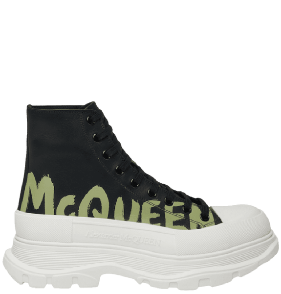  Giày Nam Alexander McQueen Tread Slick Boot 'Black' 