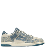  Giày Nam Amiri Bandana Jacquard Skel-top Low 'Denim' 