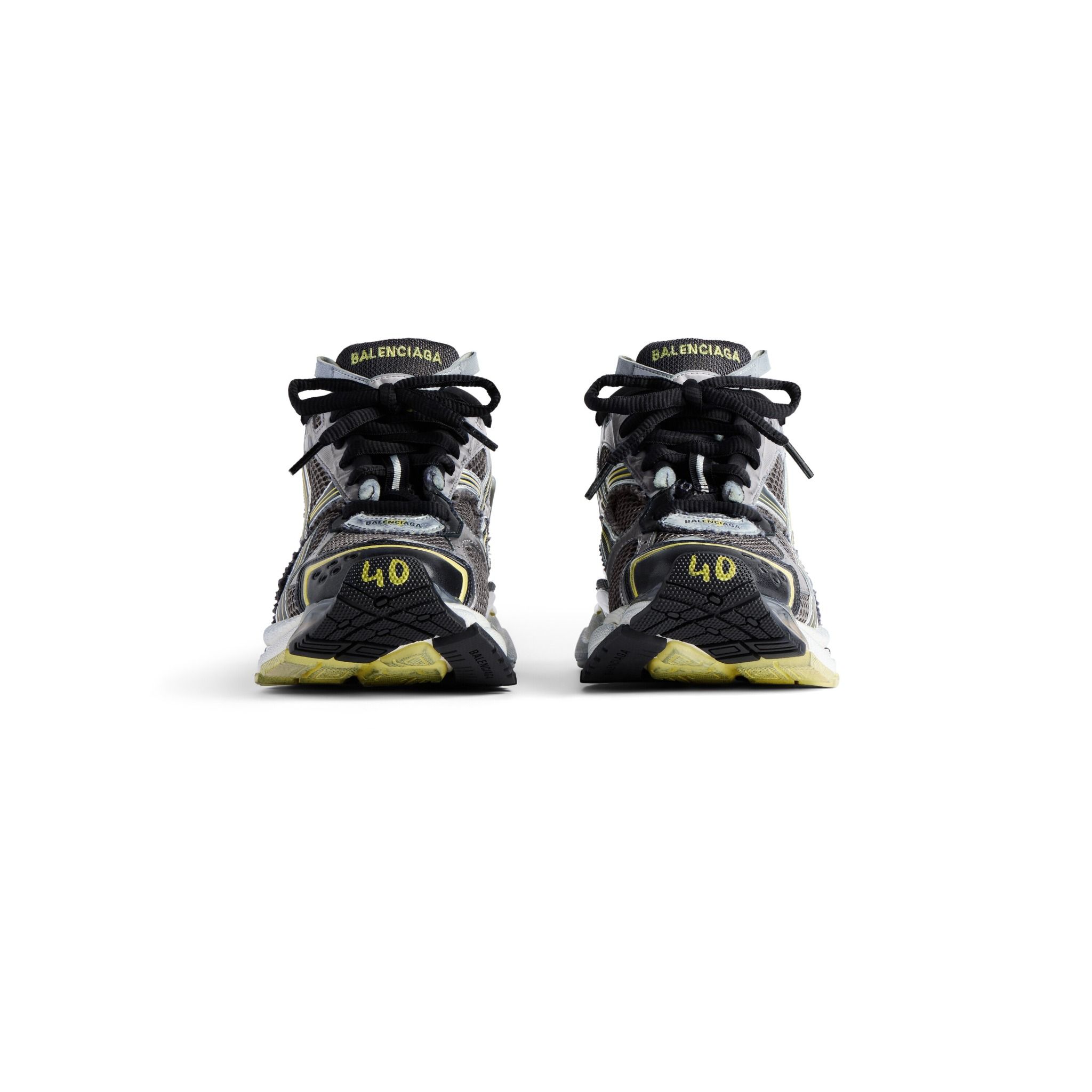  Giày Nam Balenciaga Runner Trainers 'Grey Yellow' 