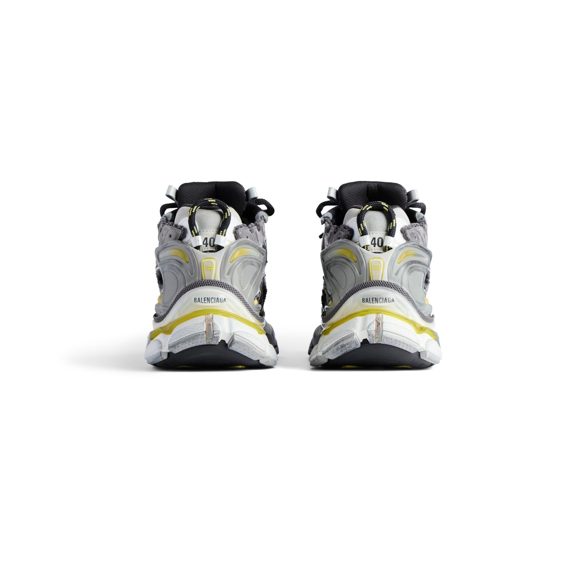  Giày Nam Balenciaga Runner Trainers 'Grey Yellow' 