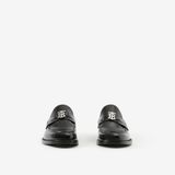  Giày Nam Burberry Monogram Motif Leather Loafers 'Black' 