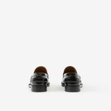  Giày Nam Burberry Monogram Motif Leather Loafers 'Black' 
