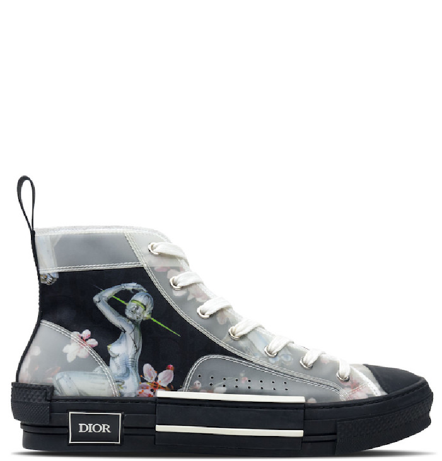 dior b23 high canvas sorayama robot black