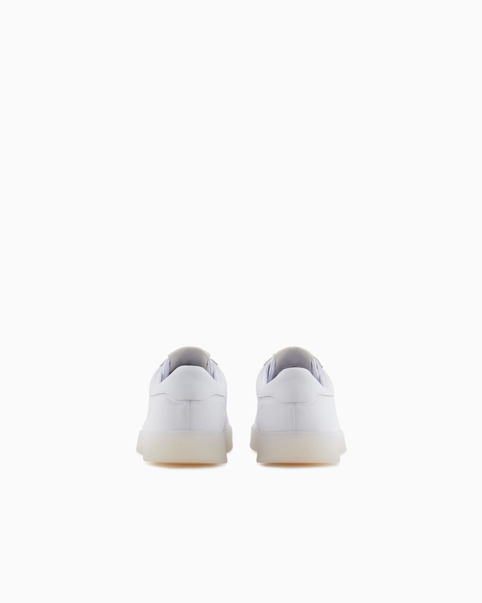  Giày Nam Emporio Armani Leather Sneakers 'White' 