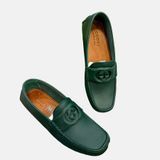  Giày Nam Gucci Interlocking G Moccasins 'Green' 