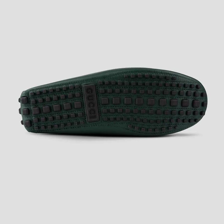  Giày Nam Gucci Interlocking G Moccasins 'Green' 