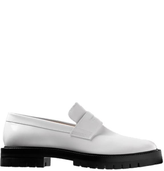  Giày Nam Maison Margiela Tabi Moccasins 'White' 
