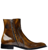  Giày Nam Maison Margiela Waxed Leather Boots 'Nutmeg' 