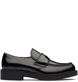  Giày Nữ Prada Brushed Leather Loafers 'Chocolate' 