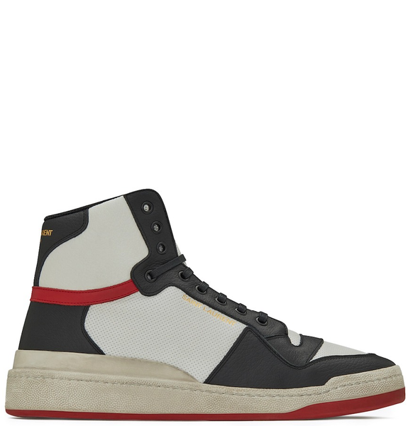  Giày Nam Saint Laurent SL24 Mid Top 'Optic White' 