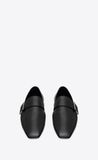  Giày Nam Saint Laurent Tristan Slippers In Smooth Leather 'Black' 