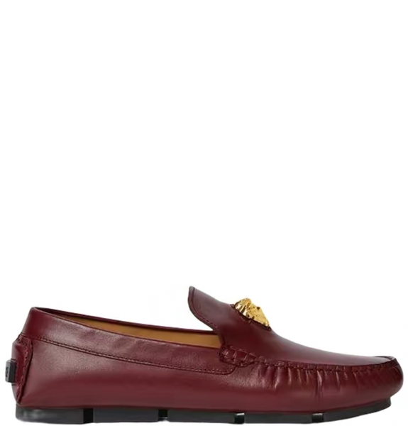  Giày Nam Versace La Medusa Loafers 'Burgundy' 
